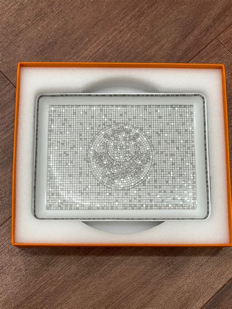 fake hermes dishes|hermes mosaique tray.